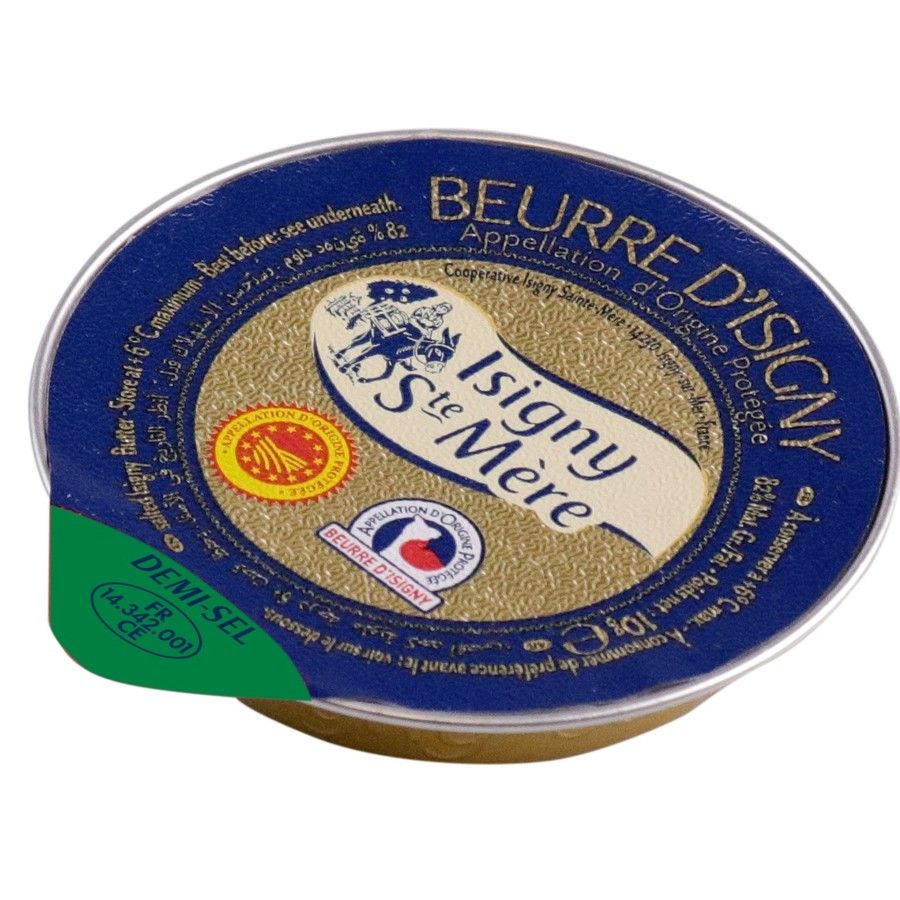 Beurre d'Isigny AOP demi-sel en coupelle 