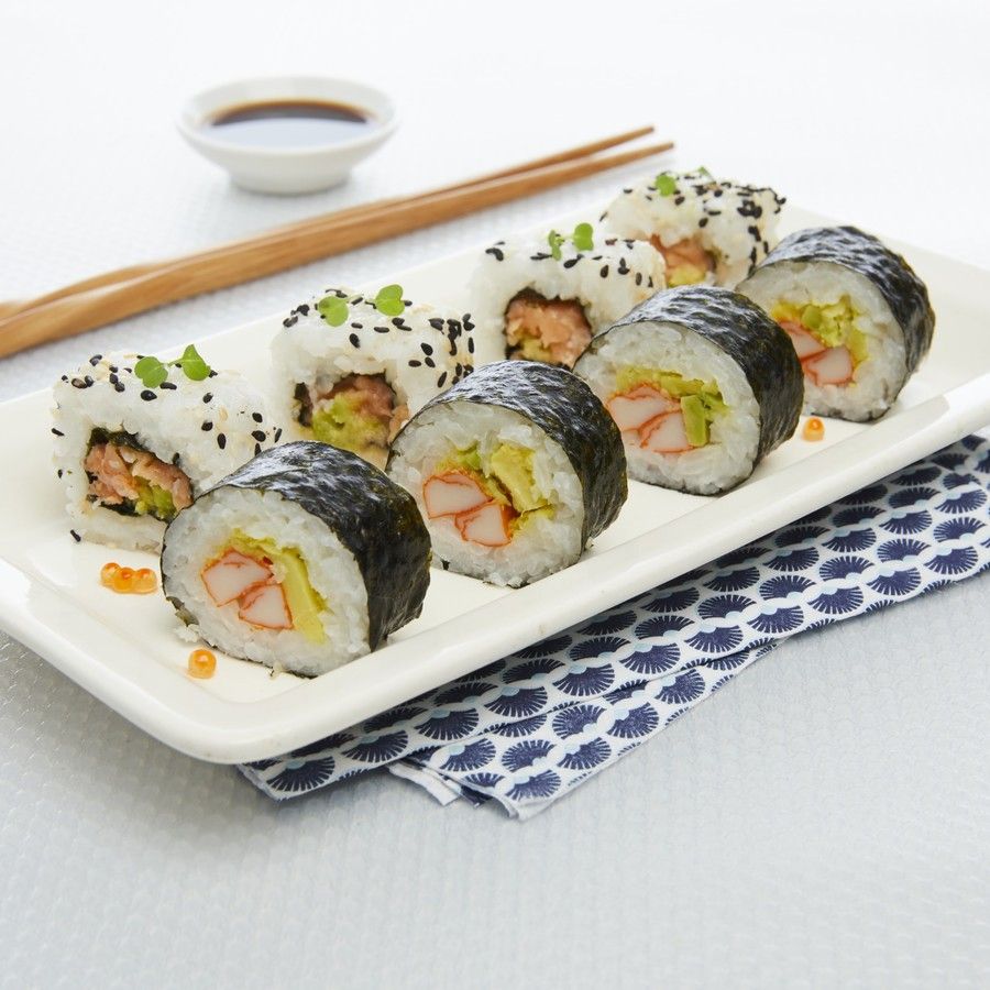 Assortiment de 18 sushis rolls