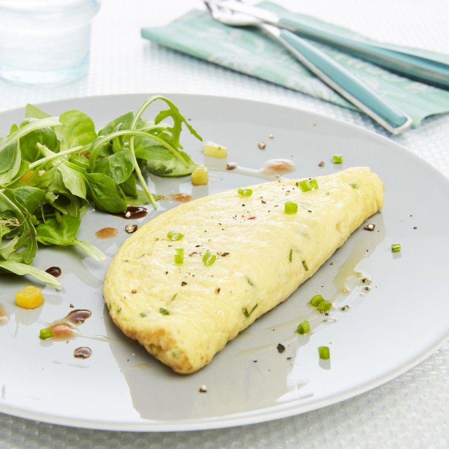 Omelette demi-lune aux fines herbes