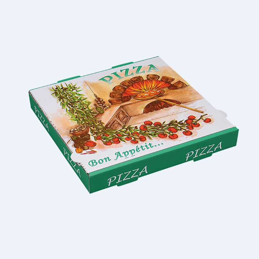 Boîte à pizza Olives 33 x 33 cm