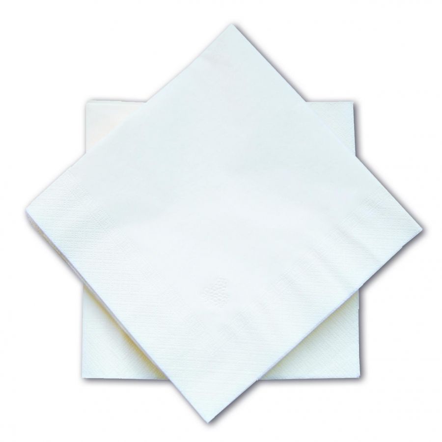 Serviette 1 pli extra blanche 30 x 30 cm
