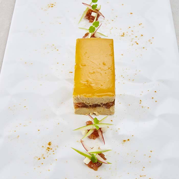 foie gras millefeuille gelee sauternes